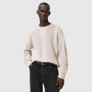 Picture of ALLSAINTS MEN'S TENTER CREW IN ECRU WHITE 1