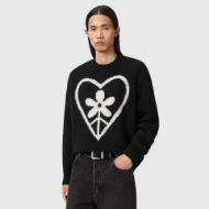 Picture of ALLSAINTS MEN'S FINDEN CREW IN BLACK 3