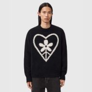 Picture of ALLSAINTS MEN'S FINDEN CREW IN BLACK 1