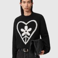 Picture of ALLSAINTS MEN'S FINDEN CREW IN BLACK 5