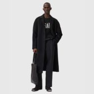 Picture of ALLSAINTS MEN'S STOKES CREW IN BLACK/ECRU WHITE 7