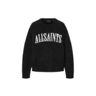 Picture of ALLSAINTS MEN'S STOKES CREW IN BLACK/ECRU WHITE 8