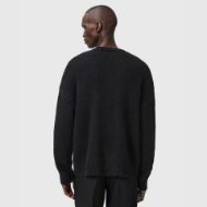 Picture of ALLSAINTS MEN'S STOKES CREW IN BLACK/ECRU WHITE 2