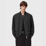 Picture of ALLSAINTS MEN'S SAKU BOMBER IN CHARCOAL GREY 5