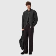 Picture of ALLSAINTS MEN'S SAKU BOMBER IN CHARCOAL GREY 7