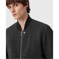 Picture of ALLSAINTS MEN'S SAKU BOMBER IN CHARCOAL GREY 4