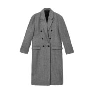 Picture of ALLSAINTS MEN'S EZRA COAT IN BLACK/WHITE 6