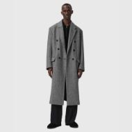 Picture of ALLSAINTS MEN'S EZRA COAT IN BLACK/WHITE 1
