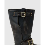 Picture of ALLSAINTS WOMEN'S TAY BIKER BOOT IN DARK BROWN 5
