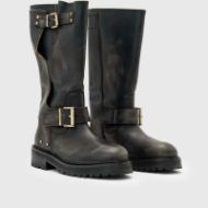 Picture of ALLSAINTS WOMEN'S TAY BIKER BOOT IN DARK BROWN 2