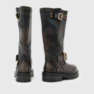 Picture of ALLSAINTS WOMEN'S TAY BIKER BOOT IN DARK BROWN 3
