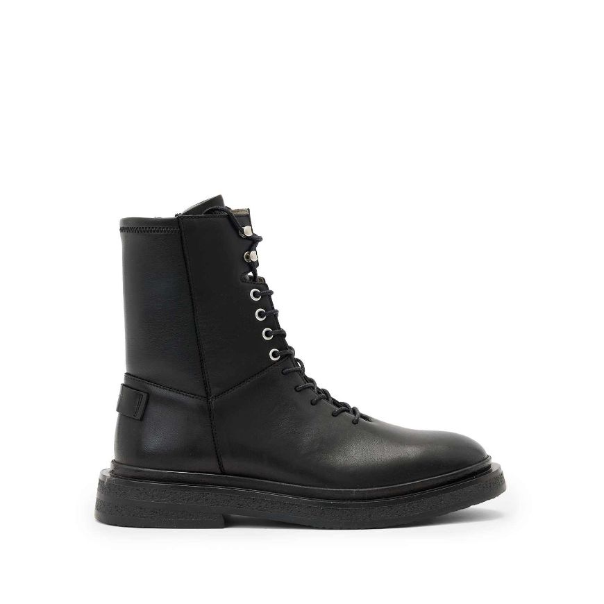 Picture of ALLSAINTS WOMEN'S ESCHER LACE UP BOOT IN BLACK