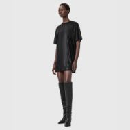 Picture of ALLSAINTS WOMEN'S SPARKLE TEE DRESS IN BLACK 4