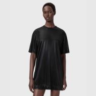 Picture of ALLSAINTS WOMEN'S SPARKLE TEE DRESS IN BLACK 1
