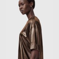 Снимка на ALLSAINTS ДАМСКА РОКЛЯ SPARKLE TEE DRESS В БРОНЗОВО ЗЛАТИСТО 3