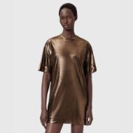 Снимка на ALLSAINTS ДАМСКА РОКЛЯ SPARKLE TEE DRESS В БРОНЗОВО ЗЛАТИСТО 1
