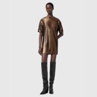 Снимка на ALLSAINTS ДАМСКА РОКЛЯ SPARKLE TEE DRESS В БРОНЗОВО ЗЛАТИСТО 6