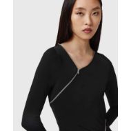 Picture of ALLSAINTS WOMEN'S ELSIE ZIPPER DRESS IN BLACK 3