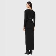 Picture of ALLSAINTS WOMEN'S ELSIE ZIPPER DRESS IN BLACK 2