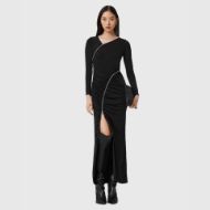 Picture of ALLSAINTS WOMEN'S ELSIE ZIPPER DRESS IN BLACK 4