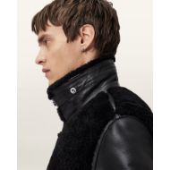 Picture of ALLSAINTS MEN'S CONYER SHEARLING JACKET IN BLACK 4