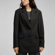 Picture of REPLAY WOMEN'S COMFORT-FIT BLAZER IN BLACK 1