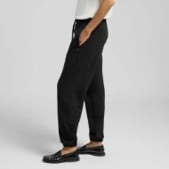 Picture of REPLAY WOMEN'S FLEECE JOGGERS WITH R EMBROIDERY IN BLACK 2
