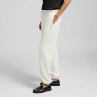 Picture of REPLAY WOMEN'S FLEECE JOGGERS WITH R EMBROIDERY IN NATURAL WHITE 3
