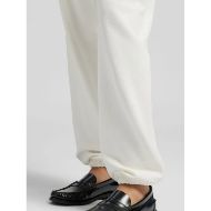 Picture of REPLAY WOMEN'S FLEECE JOGGERS WITH R EMBROIDERY IN NATURAL WHITE 6