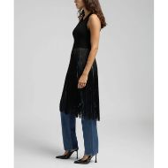 Picture of REPLAY WOMEN'S FRINGED DRESS-STYLE TOP IN BLACK 2