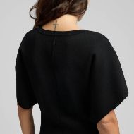 Picture of REPLAY WOMEN'S FRINGED MIDI DRESS IN BLACK 7