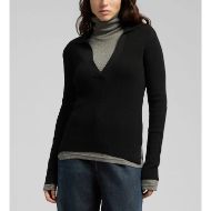 Picture of REPLAY WOMEN'S V-NECK SWEATER IN BLACK 4