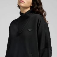 Picture of REPLAY WOMEN'S SWEATSHIRT WITH HIGH NECK AND POCKETS IN BLACK 6