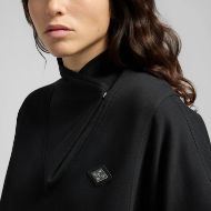 Picture of REPLAY WOMEN'S SWEATSHIRT WITH HIGH NECK AND POCKETS IN BLACK 5