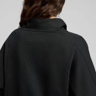 Picture of REPLAY WOMEN'S SWEATSHIRT WITH HIGH NECK AND POCKETS IN BLACK 4