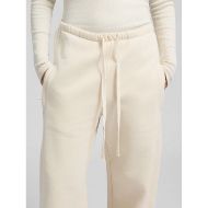 Picture of REPLAY WOMEN'S HIGH WAIST WIDE LEG JOGGER WITH LOGO IN WINTER WHITE 6