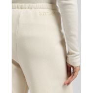Picture of REPLAY WOMEN'S HIGH WAIST WIDE LEG JOGGER WITH LOGO IN WINTER WHITE 3