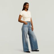 Picture of G-STAR WOMEN'S HERITAGE HARDWARE BABY TOP IN MILK 5