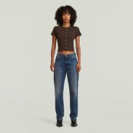 Picture of G-STAR WOMEN'S HERITAGE HARDWARE BABY TOP IN GANACHE 4