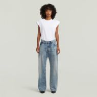 Picture of G-STAR WOMEN'S CONTOR 3D WIDE PLEAT JEANS IN VINTAGE AEGEAN SEA 4