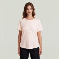 Picture of G-STAR WOMEN'S ROLLED UP SLEEVE BOYFRIEND T-SHIRT IN SILVER PEONY 1