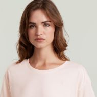 Picture of G-STAR WOMEN'S ROLLED UP SLEEVE BOYFRIEND T-SHIRT IN SILVER PEONY 3