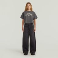 Picture of G-STAR WOMEN'S WASHED GR BOXY T-SHIRT IN DK BLACK GD 4
