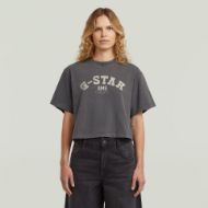 Picture of G-STAR WOMEN'S WASHED GR BOXY T-SHIRT IN DK BLACK GD 1