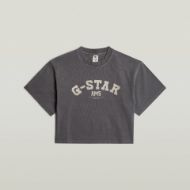 Picture of G-STAR WOMEN'S WASHED GR BOXY T-SHIRT IN DK BLACK GD 6