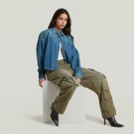 Снимка на G-STAR ДАМСКИ ПАНТАЛОН CARGO 3D BOYFRIEND MULTI POCKET В VINTAGE DUST COMBAT GD 5