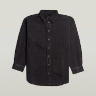 Picture of G-STAR WOMEN'S MAXI SHIRT IN WORN IN OYSTER SHELL LASERED PINSTRIPE 6