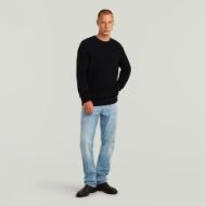 Picture of G-STAR MEN'S HONEY COMB STRUCTURE SWEATER IN DK BLACK 5