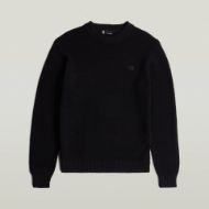 Picture of G-STAR MEN'S HONEY COMB STRUCTURE SWEATER IN DK BLACK 6