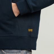 Picture of G-STAR MEN'S A LINE LOOSE HOODED SWEATER IN DK PATRIOT BLUE 3